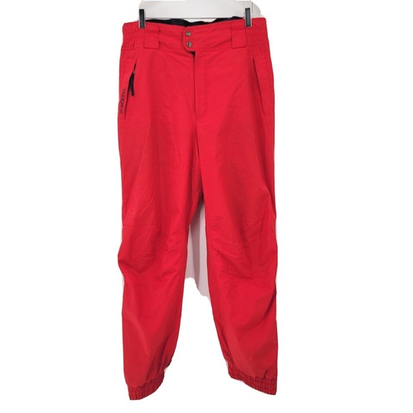 SCHOFFEL Sports Power Men's Size 42 GORE-TEX Ski Pants Trousers Red High Waist - Picture 1 of 16